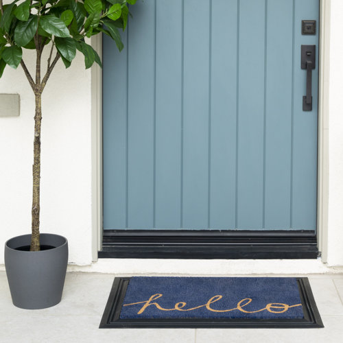 MSI Black Bevel 24" x 36" Rubber Door Mat Tray & Reviews Wayfair